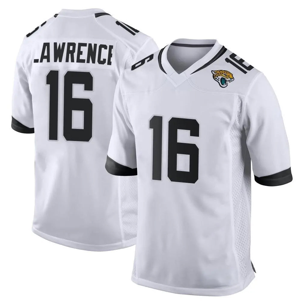tocy J.Jaguars #16 Trevor Lawrence Player White Home Game Stitched Jerseys