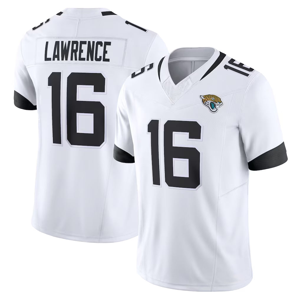 tocy J.Jaguars #16 Trevor Lawrence Player White Vapor F.U.S.E. Limited Home Game Stitched Jerseys