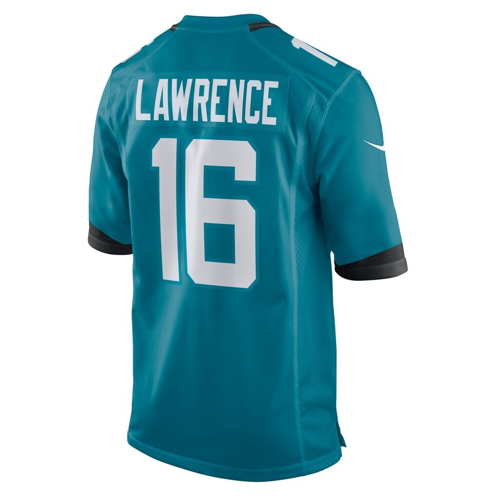 tocy J.Jaguars #16 Trevor Lawrence Teal Game Jersey Stitched Jerseys
