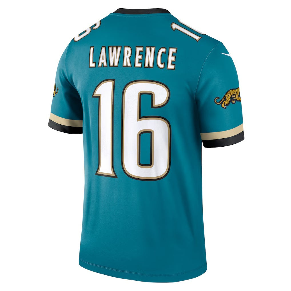 tocy J.Jaguars #16 Trevor Lawrence Teal Legend Player Performance Stitched Jerseys