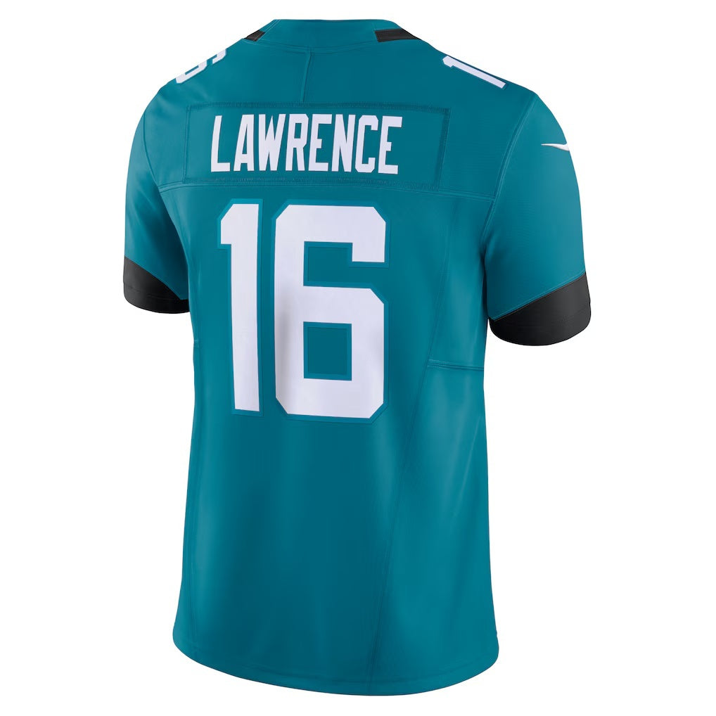 tocy J.Jaguars #16 Trevor Lawrence Teal Vapor F.U.S.E. Limited Stitched Jerseys