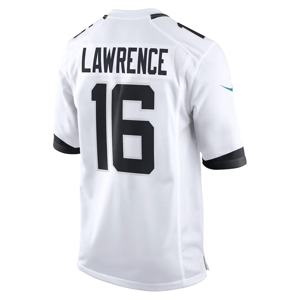 tocy J.Jaguars #16 Trevor Lawrence White Game Stitched Jerseys