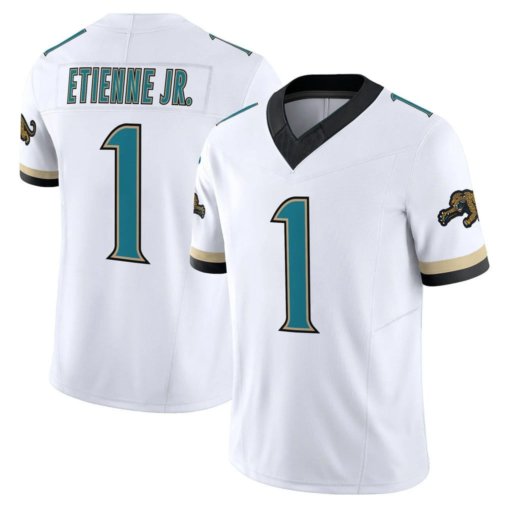 tocy J.Jaguars #1 Montaric Brown Player White Prowler Throwback Vapor F.U.S.E. Limited Home Game Stitched Jerseys