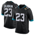 tocy J.Jaguars #23 Foyesade Oluokun Player Black Home Game Stitched Jerseys