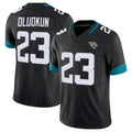 tocy J.Jaguars #23 Foyesade Oluokun Player Black Vapor F.U.S.E. Limited Home Game Stitched Jerseys