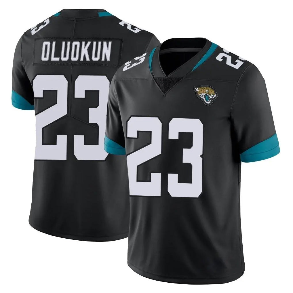 tocy J.Jaguars #23 Foyesade Oluokun Player Black Vapor Untouchable Limited Home Game Stitched Jerseys