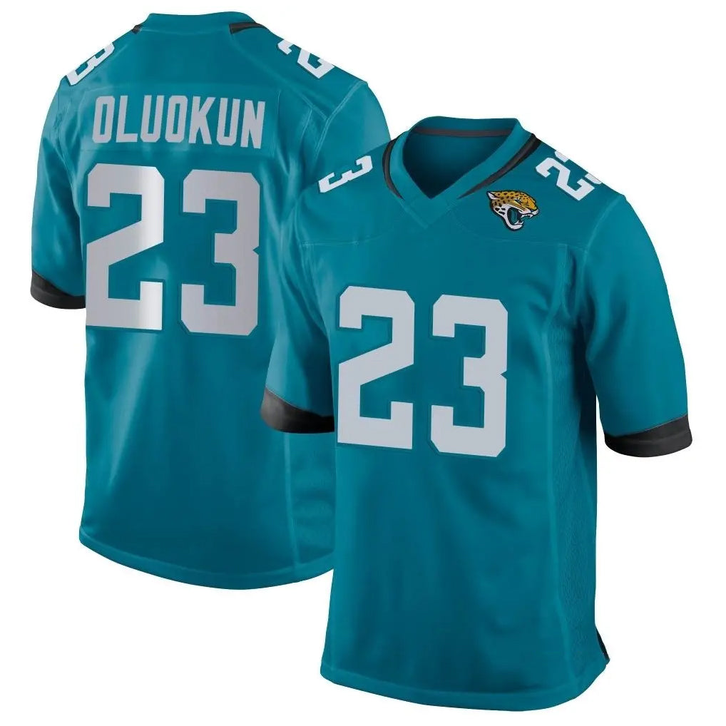 tocy J.Jaguars #23 Foyesade Oluokun Player Teal Home Game Stitched Jerseys