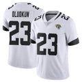 tocy J.Jaguars #23 Foyesade Oluokun Player White Vapor Untouchable Limited Home Game Stitched Jerseys
