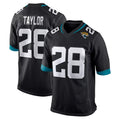 tocy J.Jaguars #28 Fred Taylor Player Black Home Game Stitched Jerseys