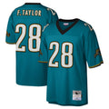 tocy J.Jaguars #28 Fred Taylor?Player Teal Mitchell & Ness Legacy Home Game Stitched Jerseys