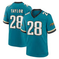 tocy J.Jaguars #28 Fred Taylor Player Teal Prowler Throwback Limited Home Game Stitched Jerseys