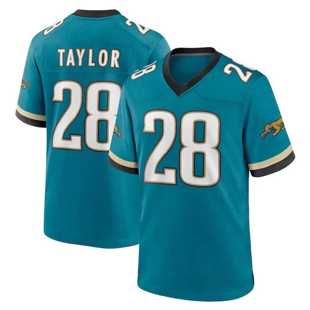 tocy J.Jaguars #28 Fred Taylor Player Teal Prowler Throwback Limited Home Game Stitched Jerseys