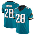 tocy J.Jaguars #28 Fred Taylor Player Teal Prowler Throwback Vapor F.U.S.E. Limited Home Game Stitched Jerseys