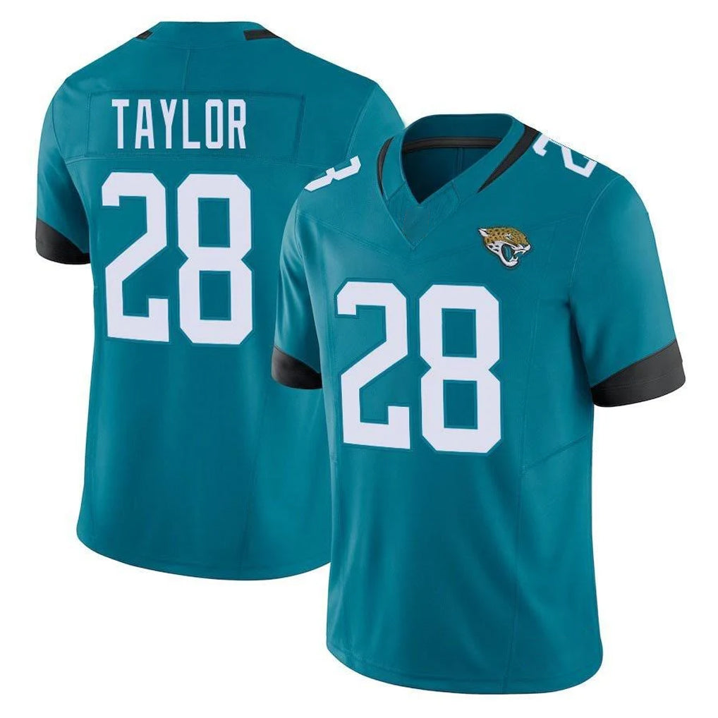 tocy J.Jaguars #28 Fred Taylor Player Teal Vapor F.U.S.E. Limited Home Game Stitched Jerseys