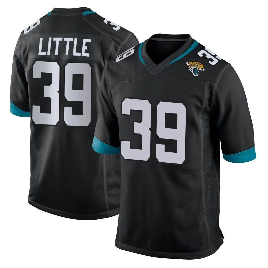tocy J.Jaguars #39 Cam Little Player Black Home Game Stitched Jerseys