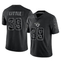 tocy J.Jaguars #39 Cam Little Player Black Reflective Limited Game Stitched Jerseys
