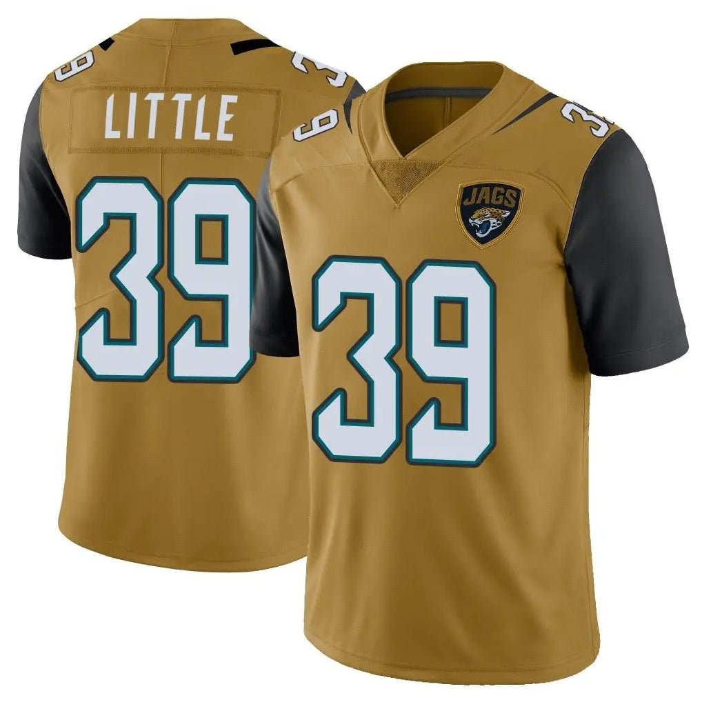 tocy J.Jaguars #39 Cam Little Player Gold Vapor Limited Home Game Stitched Jerseys