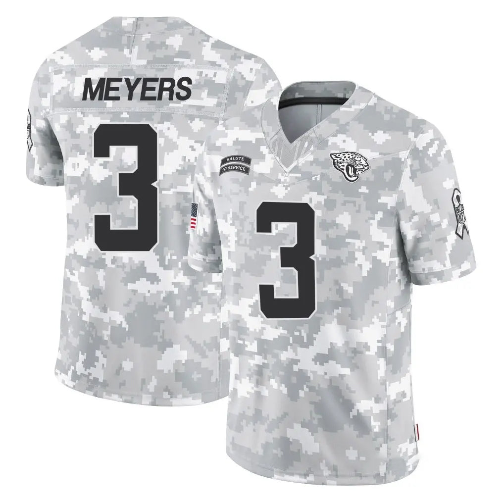 tocy J.Jaguars #3 Jakobi Meyers Player Arctic Camo Salute To Service Limited Game Stitched Jerseys