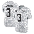tocy J.Jaguars #3 Jakobi Meyers Player Arctic Camo Salute To Service Limited Game Stitched Jerseys