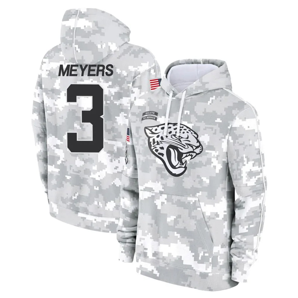 tocy J.Jaguars #3 Jakobi Meyers Player Arctic Camo Salute to Service Hoodies Limited Game Stitched Jerseys