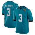 tocy J.Jaguars #3 Jakobi Meyers Player Teal Home Game Stitched Jerseys