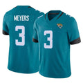 tocy J.Jaguars #3 Jakobi Meyers Player Teal Vapor F.U.S.E. Limited Home Game Stitched Jerseys