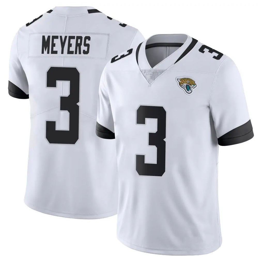 tocy J.Jaguars #3 Jakobi Meyers Player White Vapor Untouchable Limited Home Game Stitched Jerseys