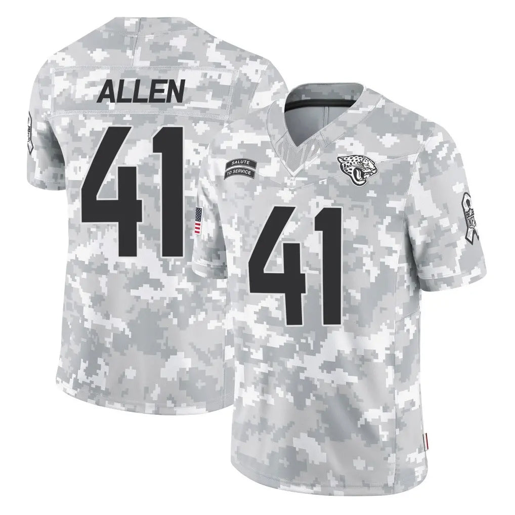tocy J.Jaguars #41 Josh Hines-Allen Player Arctic Camo Salute To Service Limited Game Stitched Jerseys