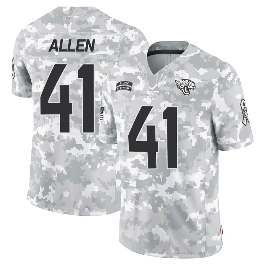 tocy J.Jaguars #41 Josh Hines-Allen Player Arctic Camo Salute to Service Limited Football Jerseys