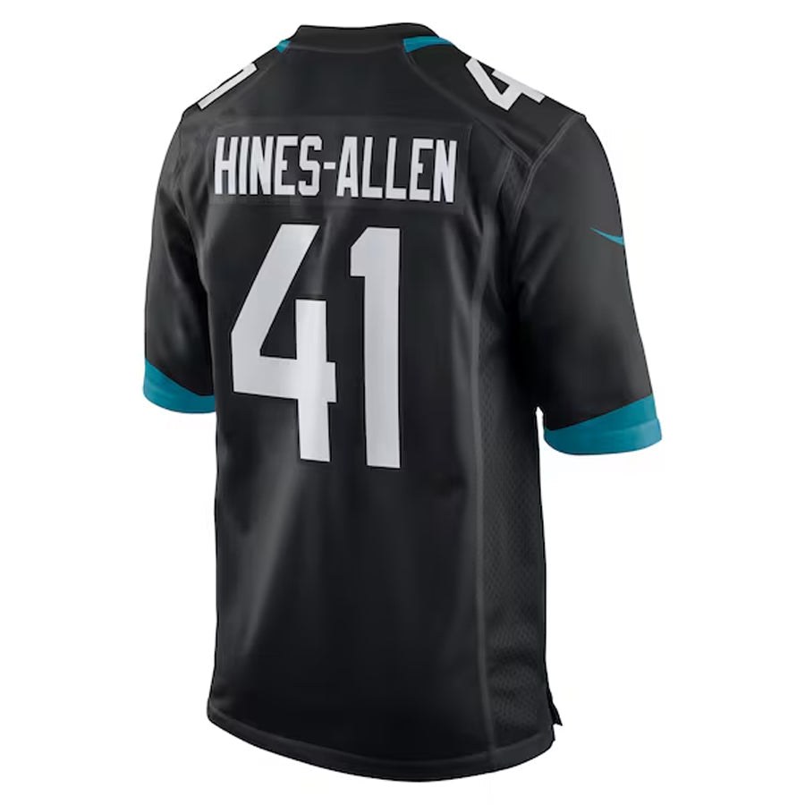 tocy J.Jaguars #41 Josh Hines-Allen Player Black Home Game Football Jerseys