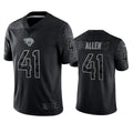tocy J.Jaguars #41 Josh Hines-Allen Player Black RFLCTV Limited Football Jerseys