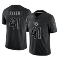 tocy J.Jaguars #41 Josh Hines-Allen Player Black Reflective Limited Game Stitched Jerseys