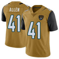 tocy J.Jaguars #41 Josh Hines-Allen Player Gold Vapor Limited Home Game Stitched Jerseys