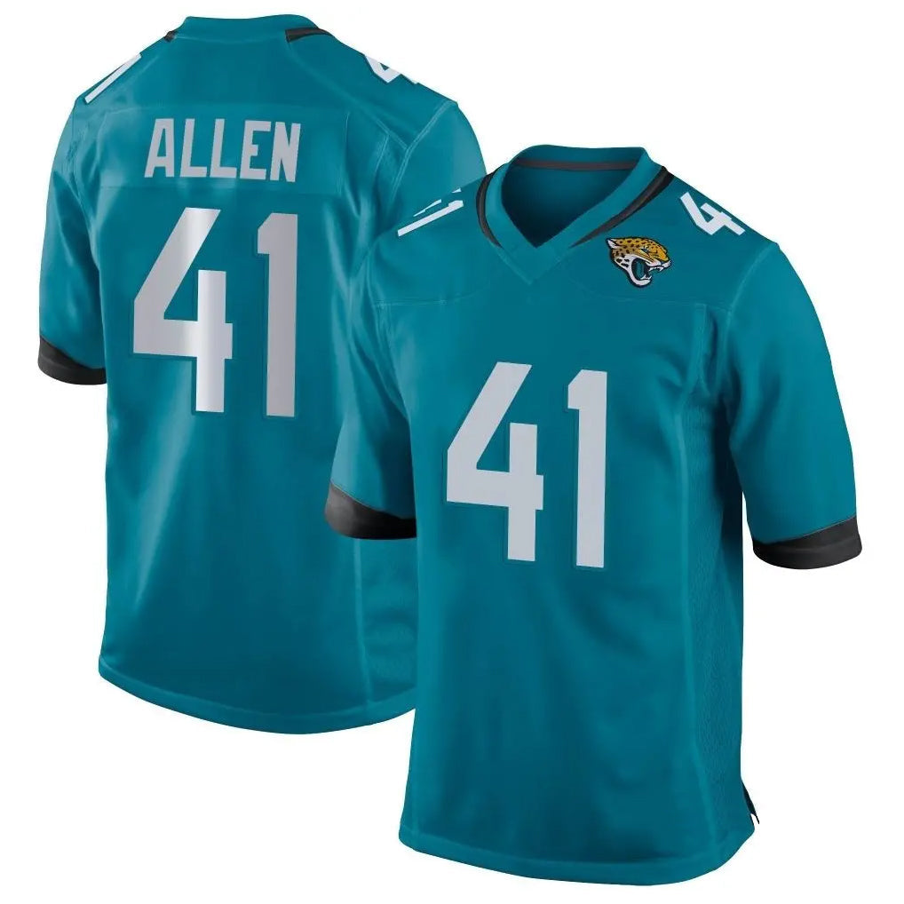 tocy J.Jaguars #41 Josh Hines-Allen Player Teal Home Game Stitched Jerseys