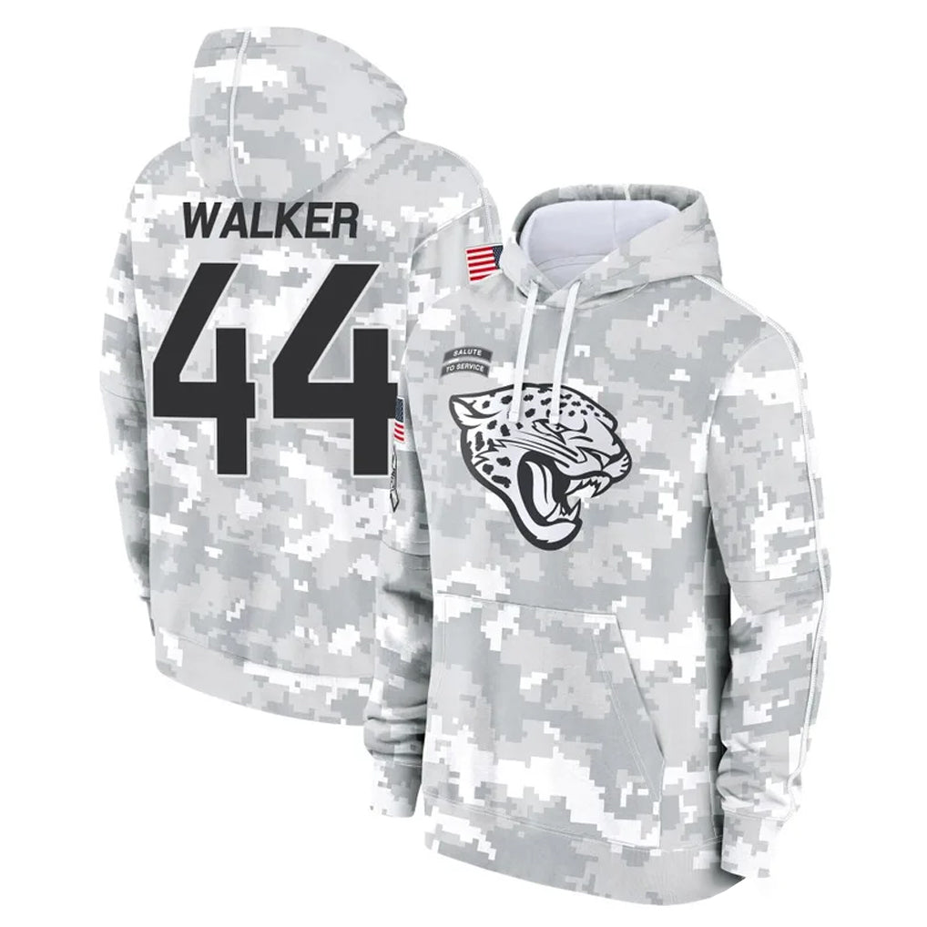 tocy J.Jaguars #44 Travon Walker Player Arctic Camo Salute to Service Hoodies Limited Game Stitched Jerseys