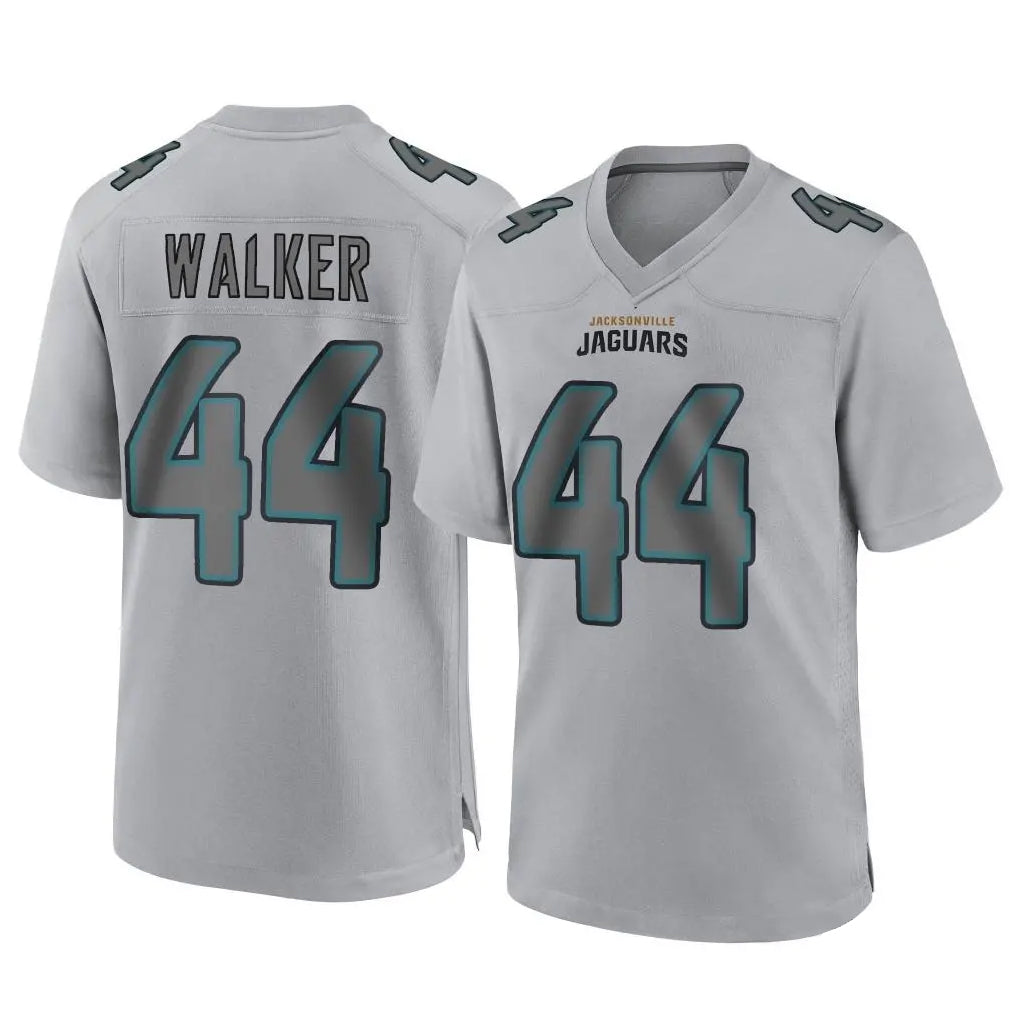 tocy J.Jaguars #44 Travon Walker Player Gray Atmosphere Fashion Home Game Stitched Jerseys