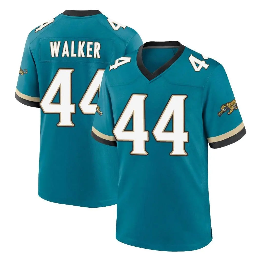 tocy J.Jaguars #44 Travon Walker Player Teal Prowler Throwback Limited Home Game Stitched Jerseys