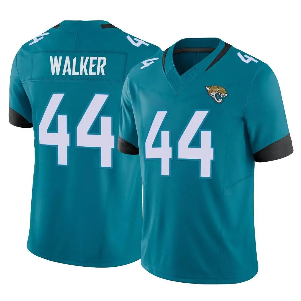 tocy J.Jaguars #44 Travon Walker Player Teal Vapor F.U.S.E. Limited Home Game Stitched Jerseys