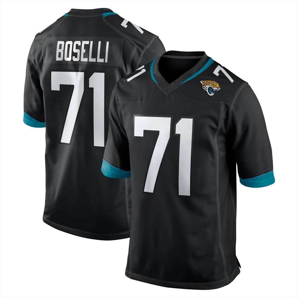 tocy J.Jaguars #71 Tony Boselli?Player Black Home Game Stitched Jerseys