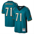 tocy J.Jaguars #71 Tony Boselli?Player Teal Mitchell & Ness Legacy Home Game Stitched Jerseys