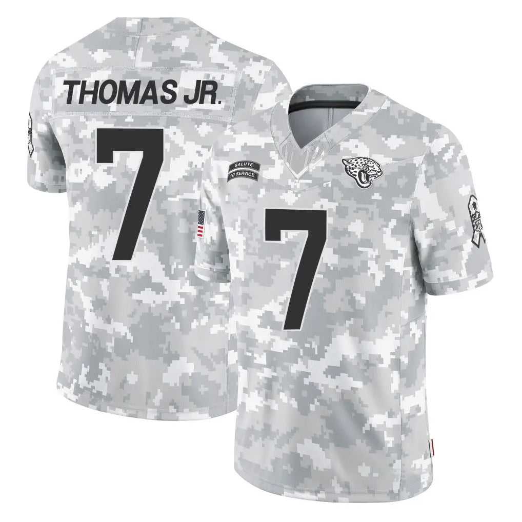 tocy J.Jaguars #7 Brian Thomas Jr. Player Arctic Camo Salute To Service Limited Game Stitched Jerseys