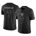 tocy J.Jaguars #7 Brian Thomas Jr. Player Black Reflective Limited Game Stitched Jerseys
