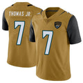 tocy J.Jaguars #7 Brian Thomas Jr. Player Gold Vapor Limited Home Game Stitched Jerseys