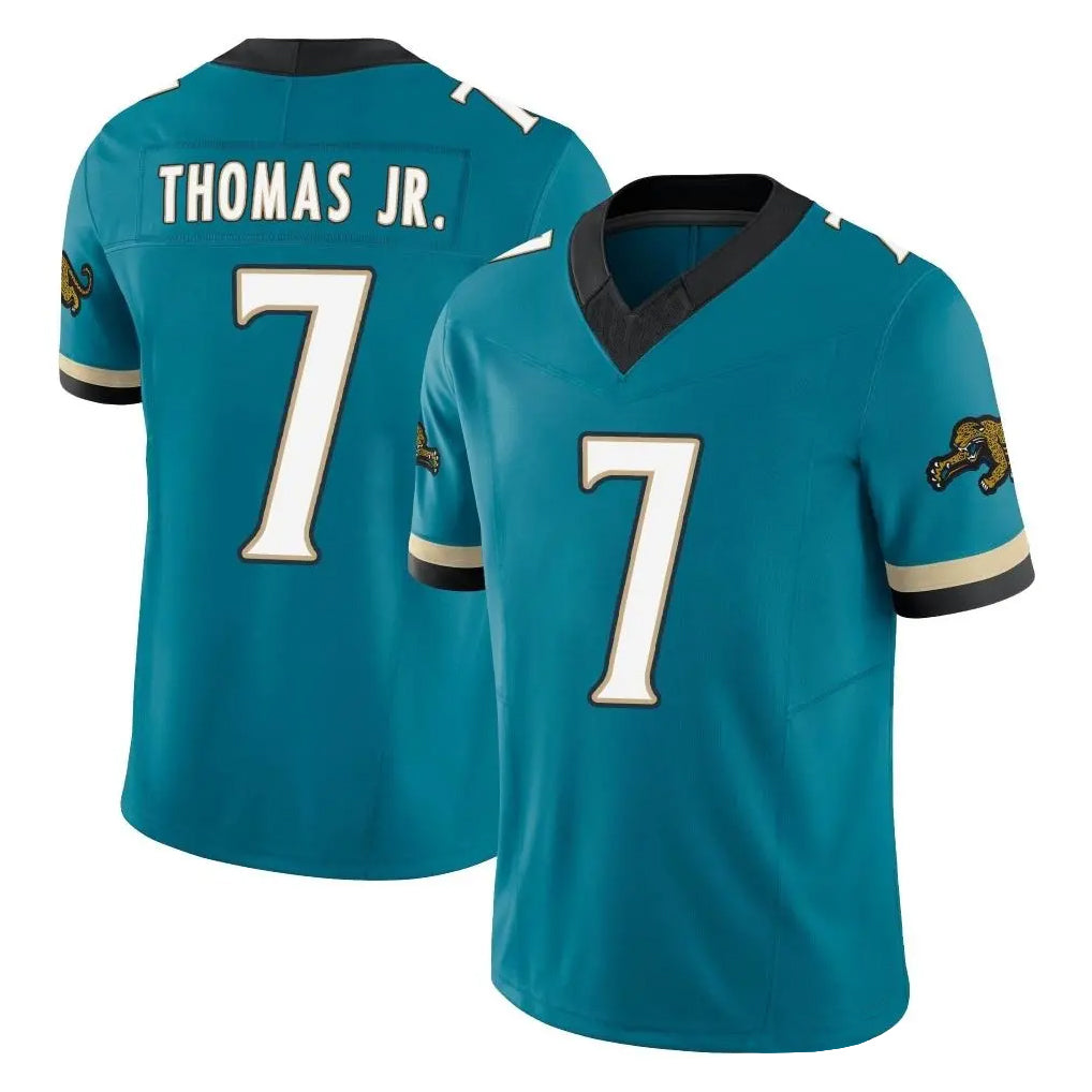 tocy J.Jaguars #7 Brian Thomas Jr. Player Teal Prowler Throwback Vapor F.U.S.E. Limited Home Game Stitched Jerseys