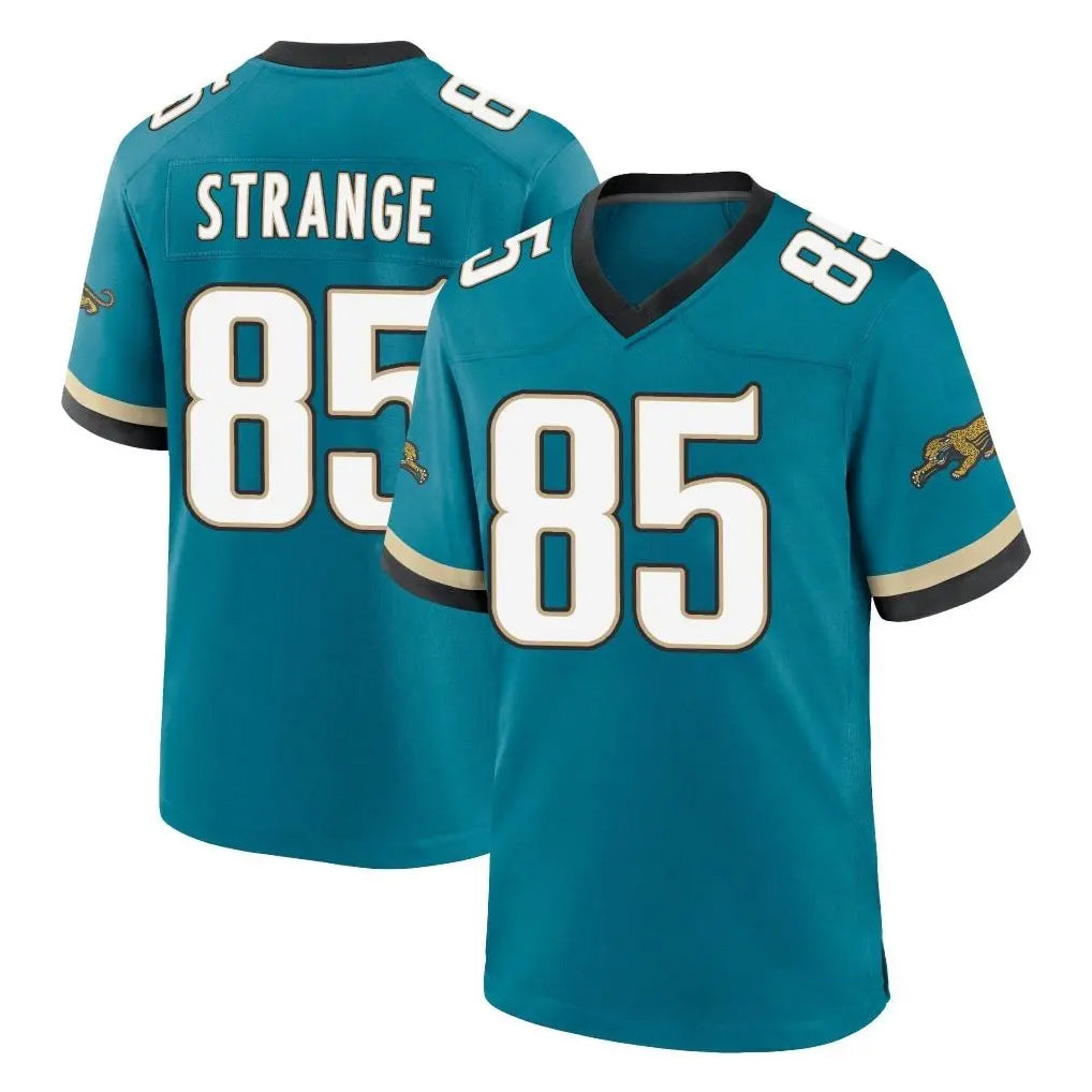 tocy J.Jaguars #85 Brenton Strange Player Teal Prowler Throwback Limited Home Game Stitched Jerseys
