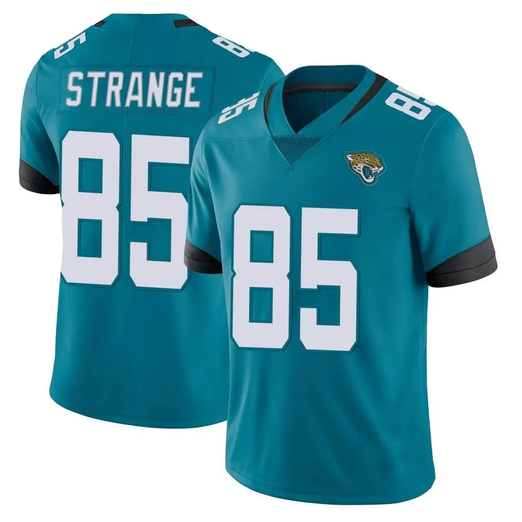 tocy J.Jaguars #85 Brenton Strange Player Teal Vapor Untouchable Limited Home Game Stitched Jerseys