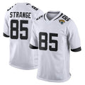 tocy J.Jaguars #85 Brenton Strange Player White Home Game Stitched Jerseys