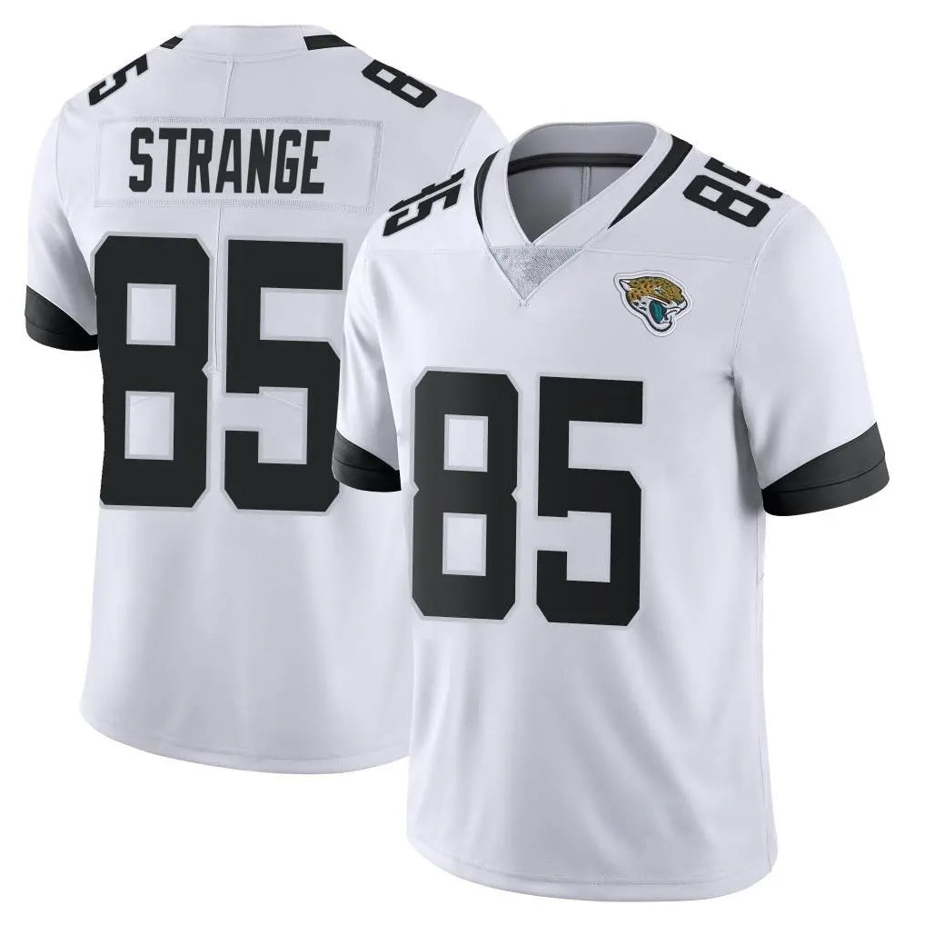 tocy J.Jaguars #85 Brenton Strange Player White Vapor Untouchable Limited Home Game Stitched Jerseys