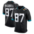 tocy J.Jaguars #87 Keenan McCardell Player Black Home Game Stitched Jerseys