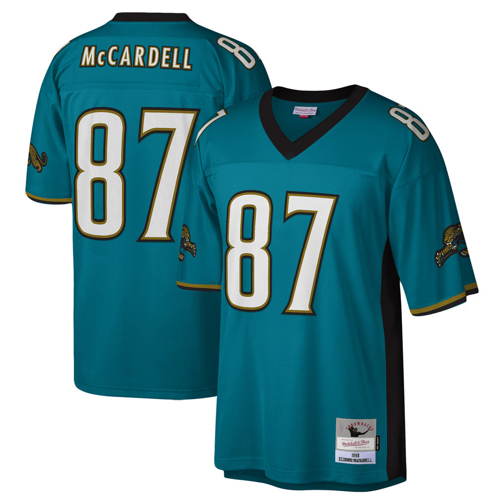 tocy J.Jaguars #87 Keenan McCardell?Player Teal Mitchell & Ness Legacy Home Game Stitched Jerseys